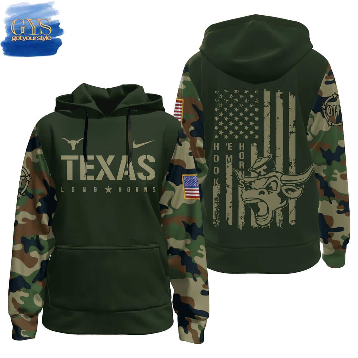 Texas Longhorns Camo Special Limited Edition Hoodie