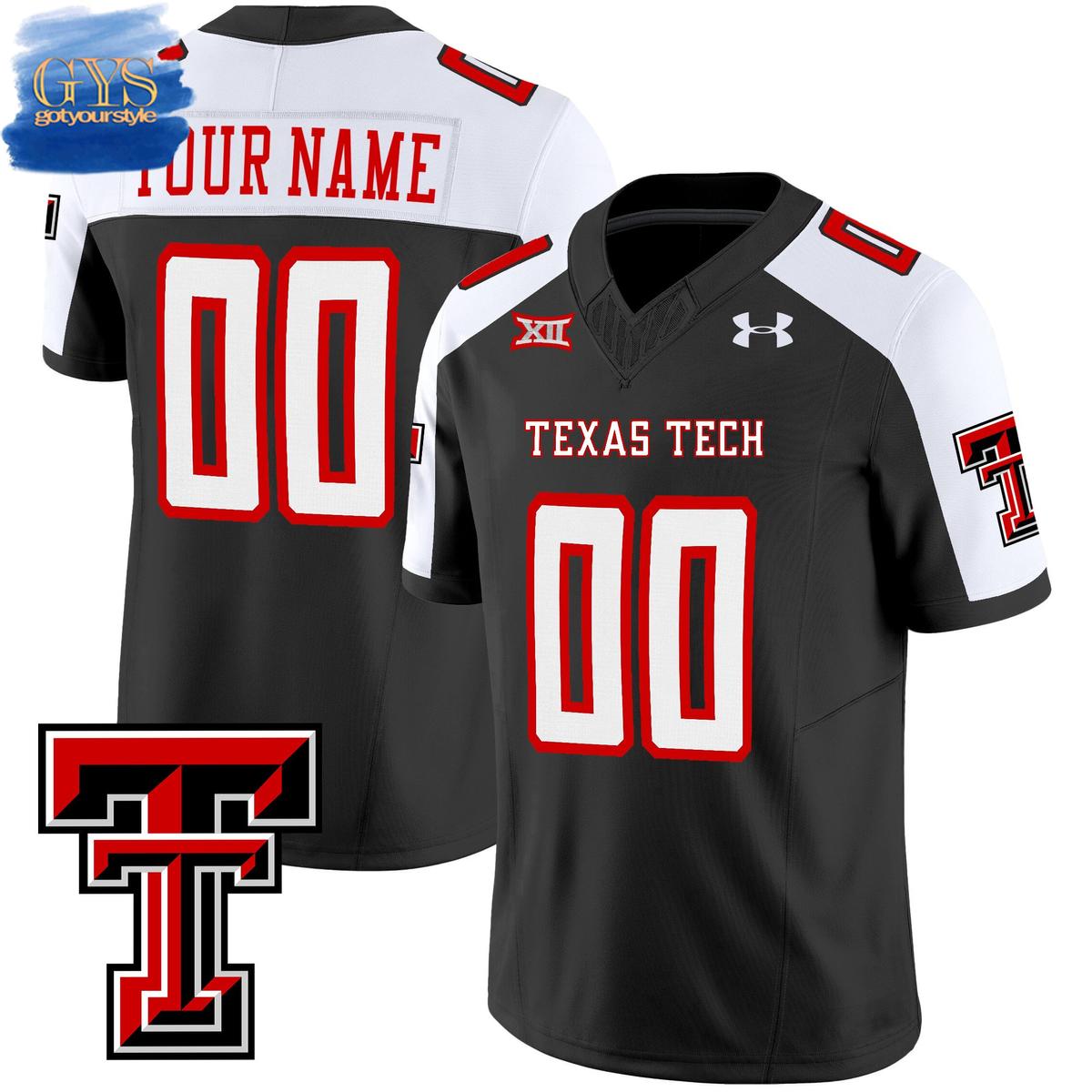 Texas Tech Red Raiders Vapor Limited Black Alternate 2024 Football Jersey