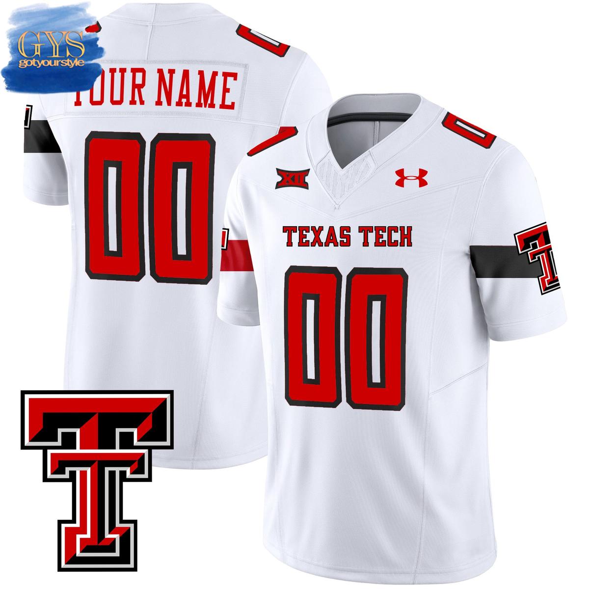 Texas Tech Red Raiders Vapor Limited White 2024 Edition Football Jersey