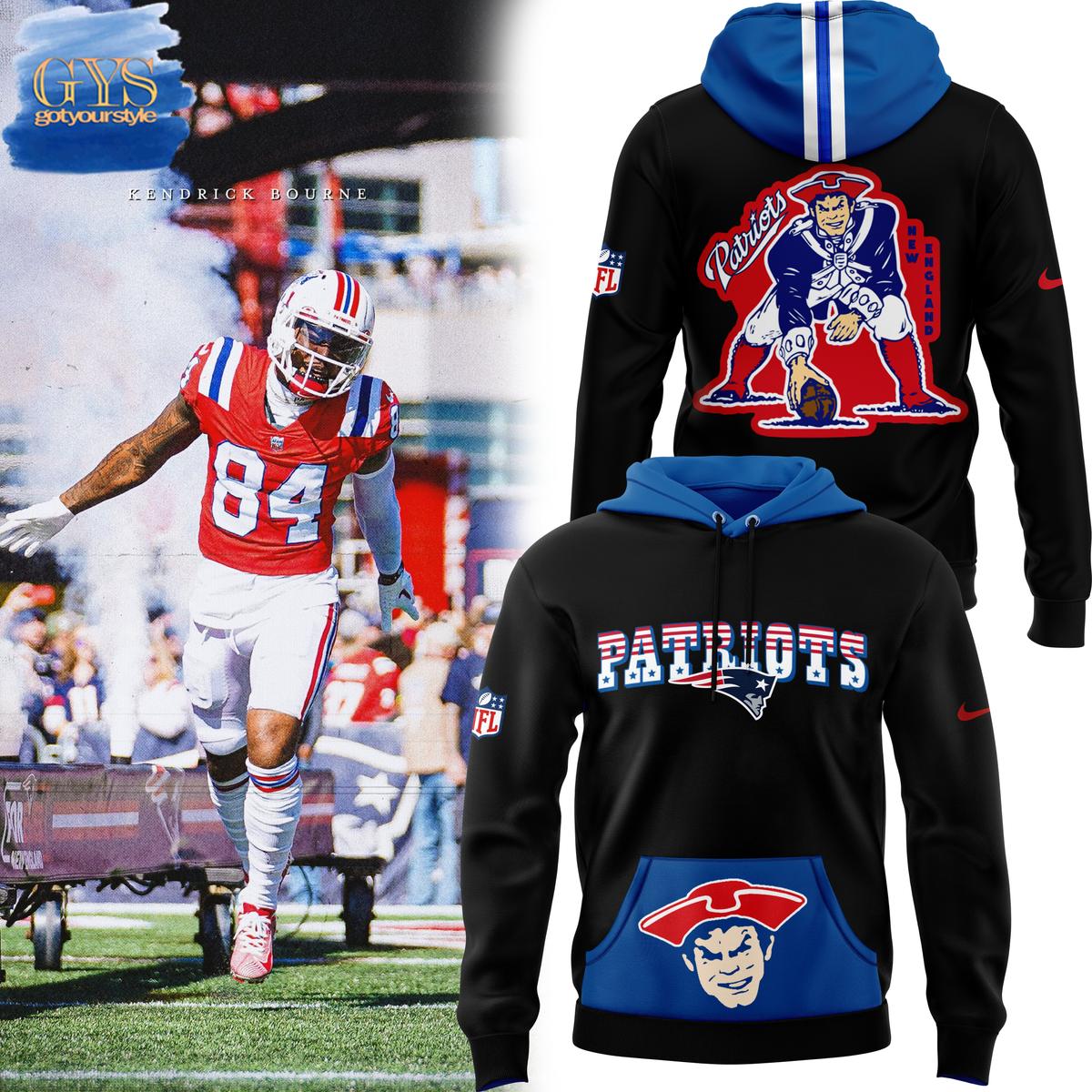 Throwback New England Patriots Rewind Club Limited Hoodie