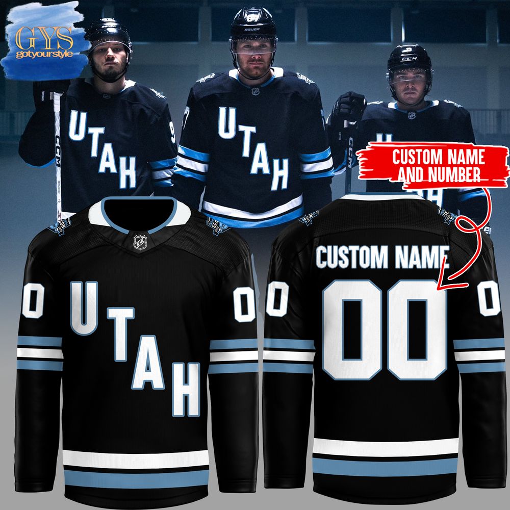 UTAH New Version 2024-2025 Hockey Black Jersey