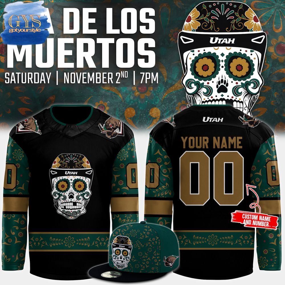 Utah Grizzlies x Dia de los Muertos Night 2024 Limited Hockey Jersey