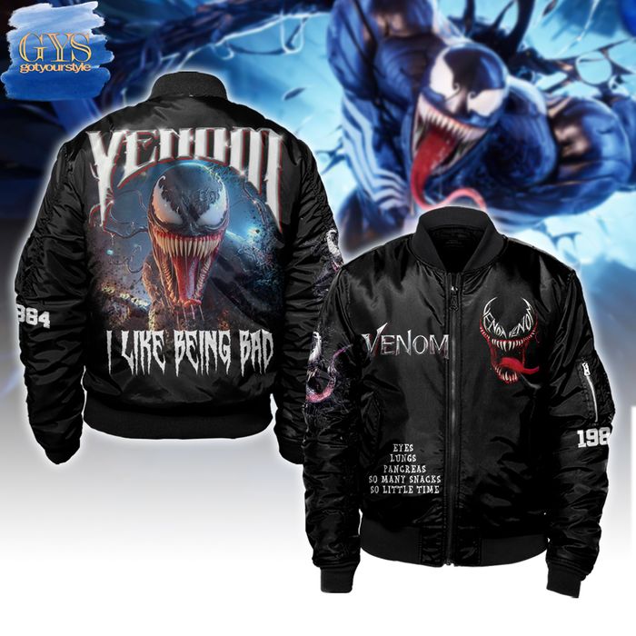 Venom I Like Being Bad Bomber Jacket