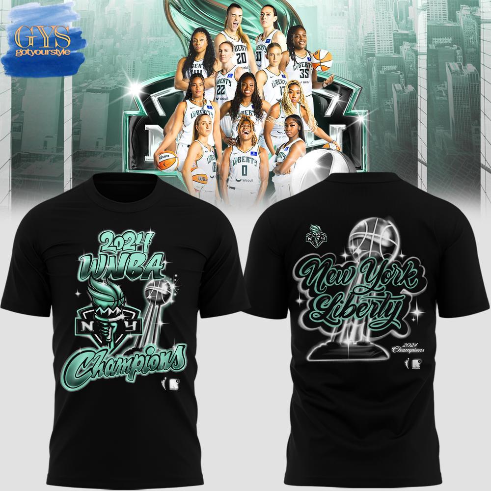 WNBA Champions 2024 New York Liberty Limited Edition Black Shirt