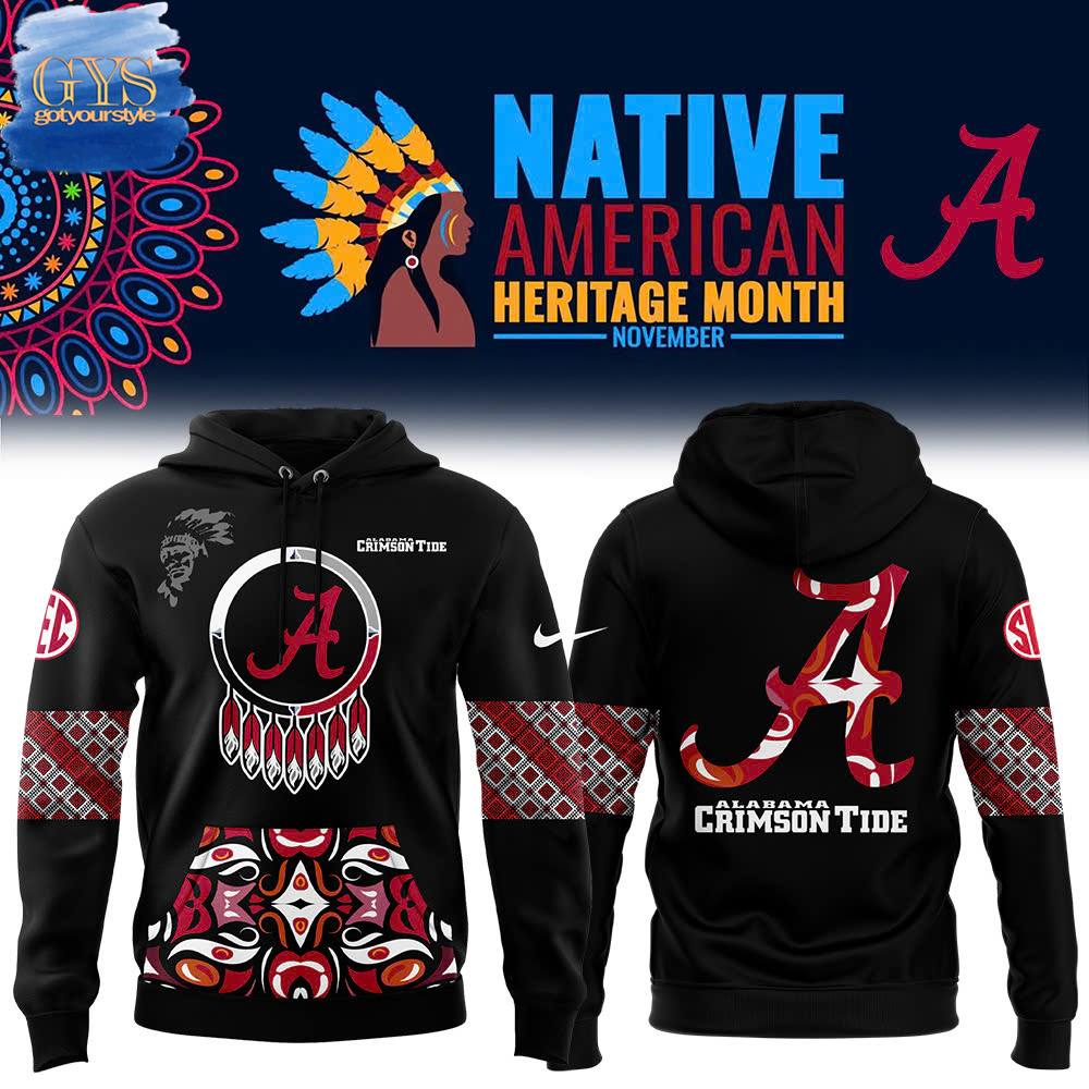 Alabama Crimson Tide 2024 Native American Heritage Month Premium Limited Pullover Hoodie