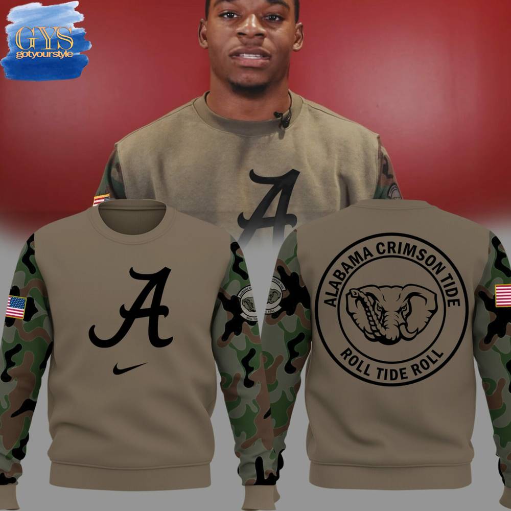 Alabama Crimson Tide Veterans Day Limited Camo Sweatshirt