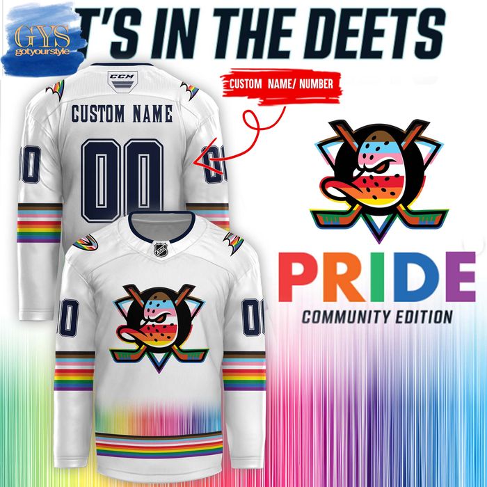 Anaheim Ducks x Pride Community Edition 2024 Hockey Jersey