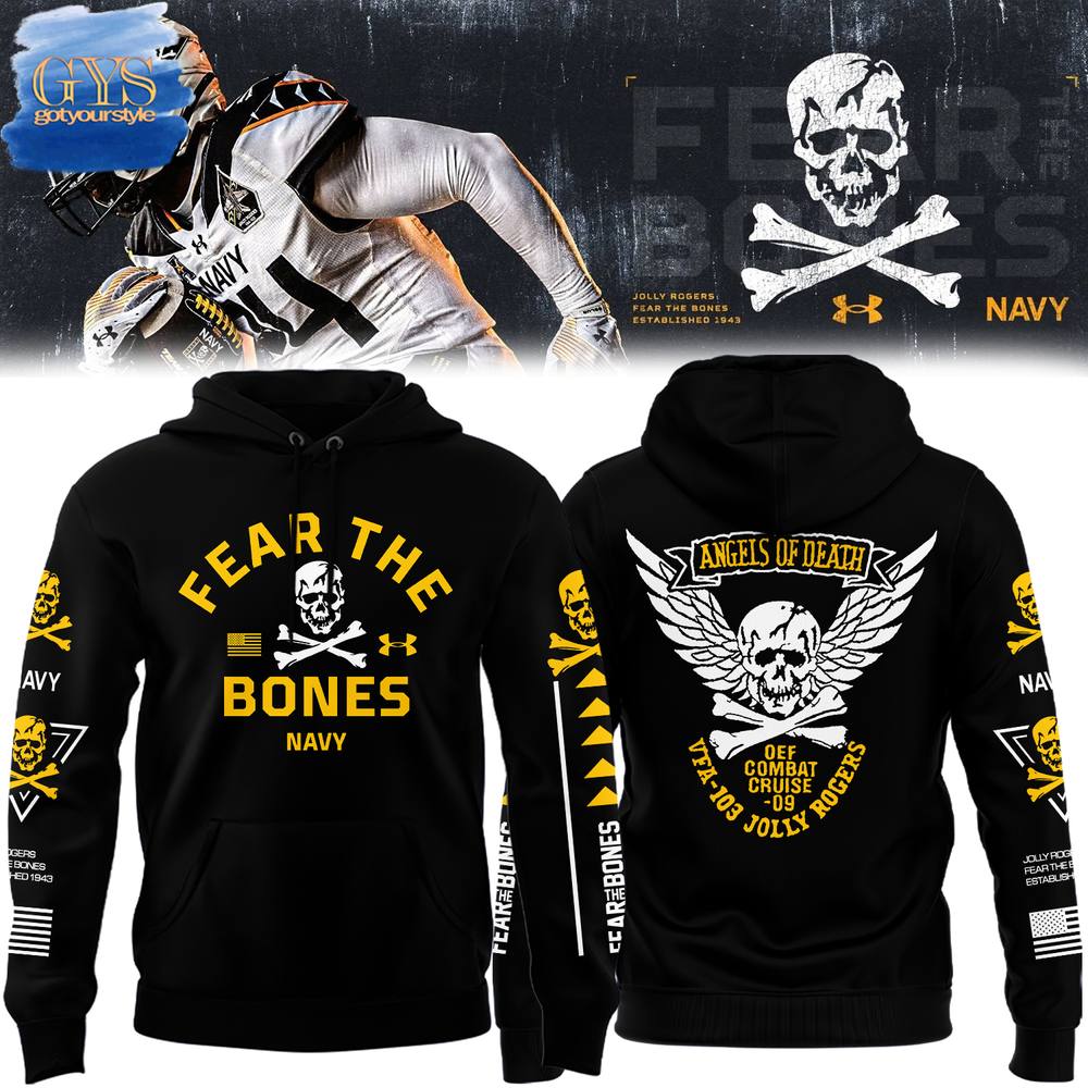 Angel Of Death Jolly Rogers Navy Midshipmen Limited Edition Hoodie