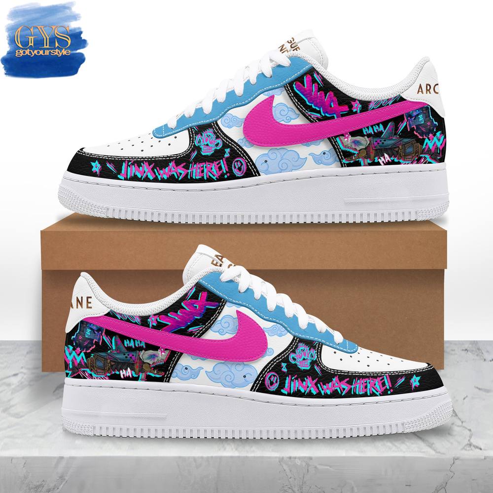 Arcane LOL Jinx Was Here Limited Edition Nike Air Force 1