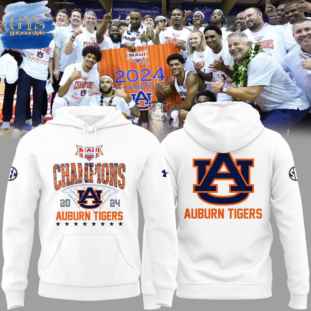 Auburn Tigers Maui Invitational Champions 2024 Limited Edition Hoodie