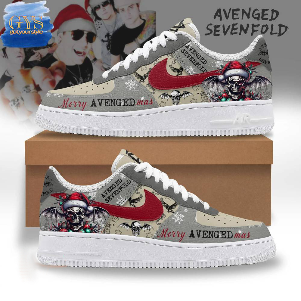 Avenged Sevenfold Merry Christmas Limited Edition Air Force 1