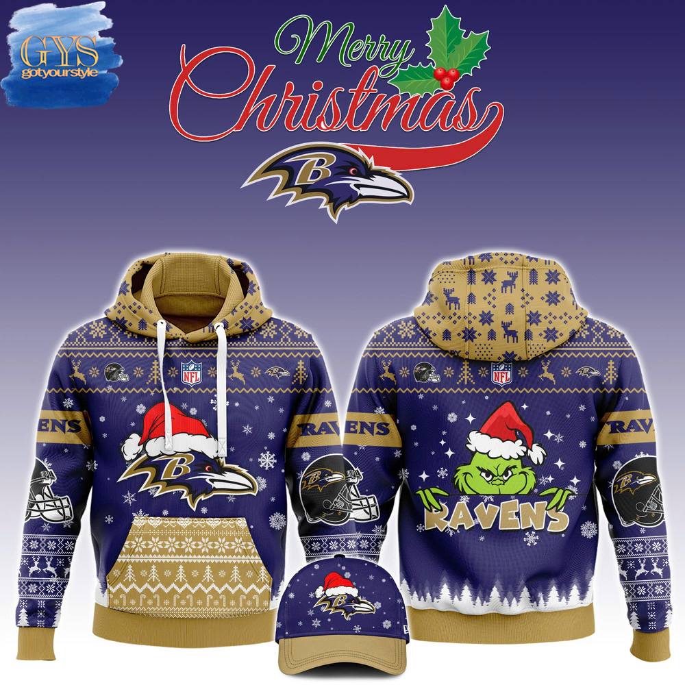 Baltimore Ravens 2024 Christmas Limited Edition Hoodie