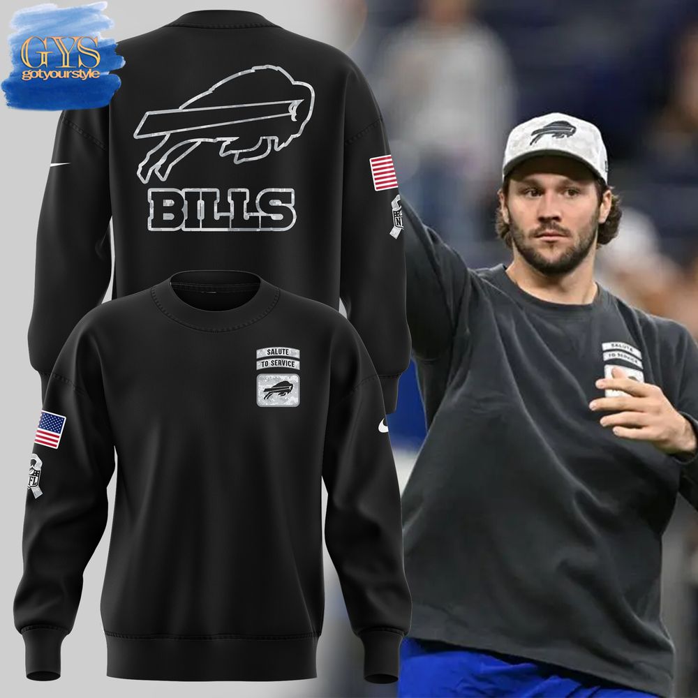 Buffalo Bills Salute To Service Nike Black Sweatshirt