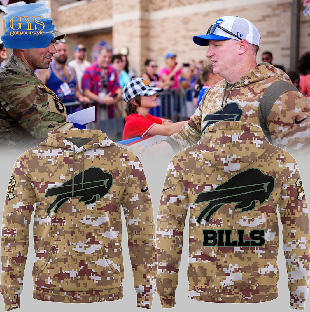 Buffalo Bills Veterans Day 2024 Limited Nike Camo Hoodie