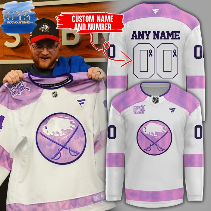 Buffalo Sabres Hockey Fights Cancer Limited Edition Jersey