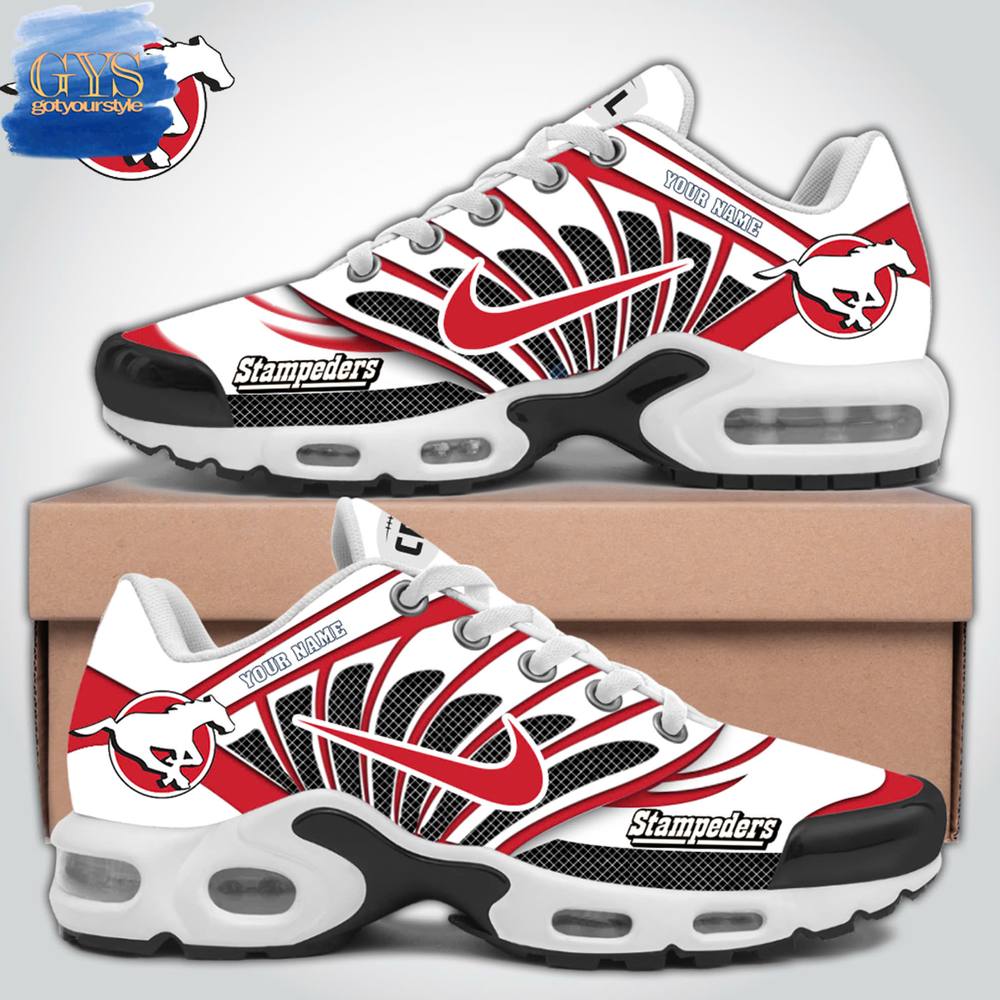 Calgary Stampeders Custom Name Nike Air Max Plus