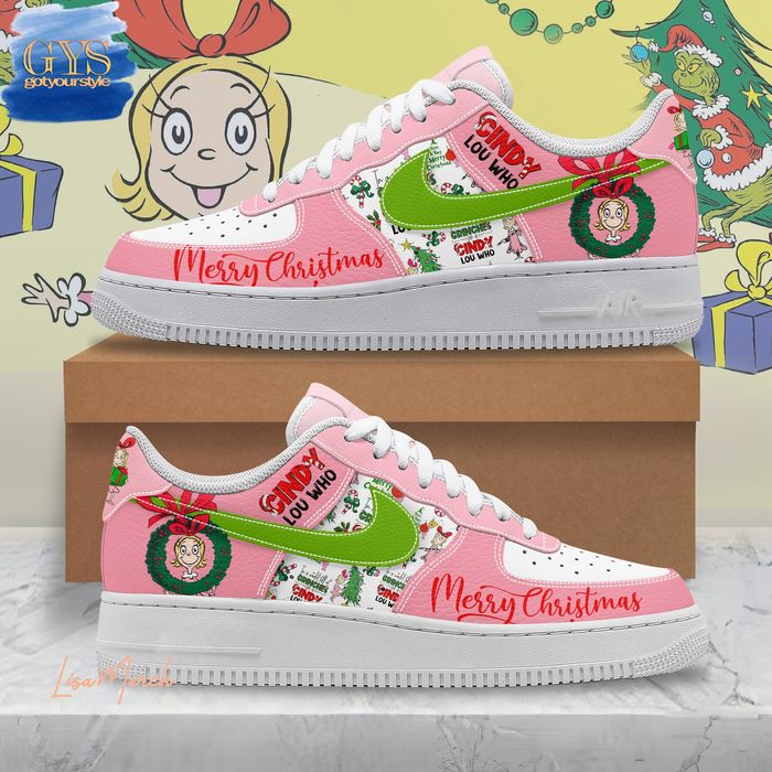 Cindy Lou Who Merry Christmas Limited Edition Air Force 1