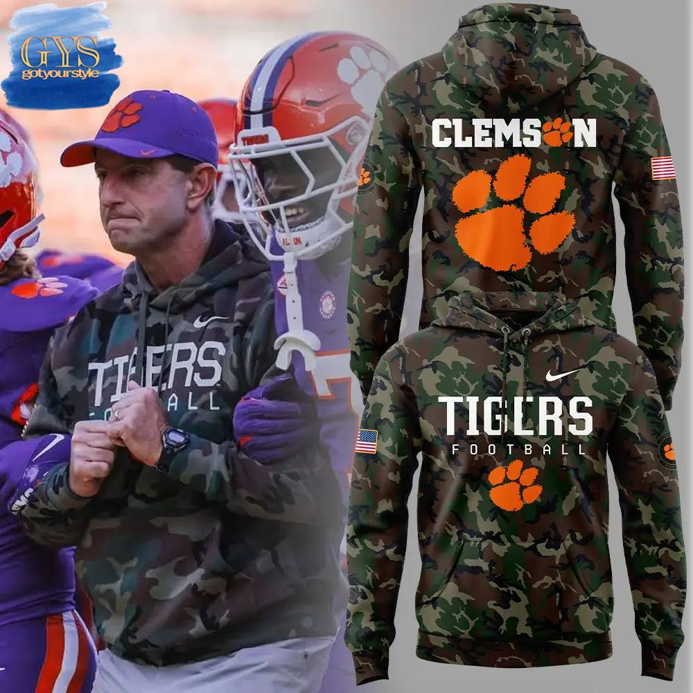 Coach Dabo Swinney Clemson Tigers Limited Edition Camo Hoodie Gotyourstyle