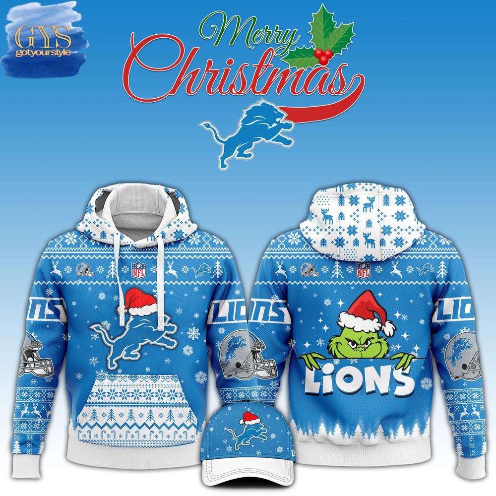 Detroit Lions 2024 Christmas Limited Edition Hoodie