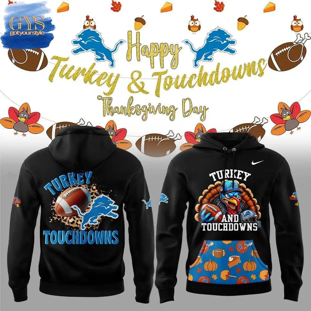 Detroit Lions 2024 Happy Thanksgiving Day Limited Edition Hoodie