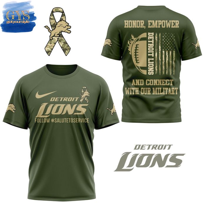 Detroit Lions Salute To Service Limited Edition T-Shirt