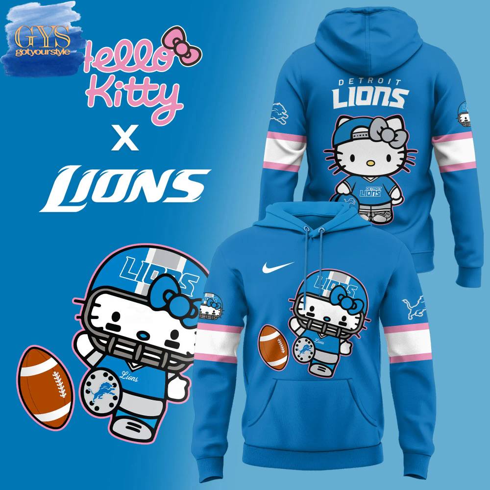 Detroit Lions x Hello Kitty Special New Edition Hoodie