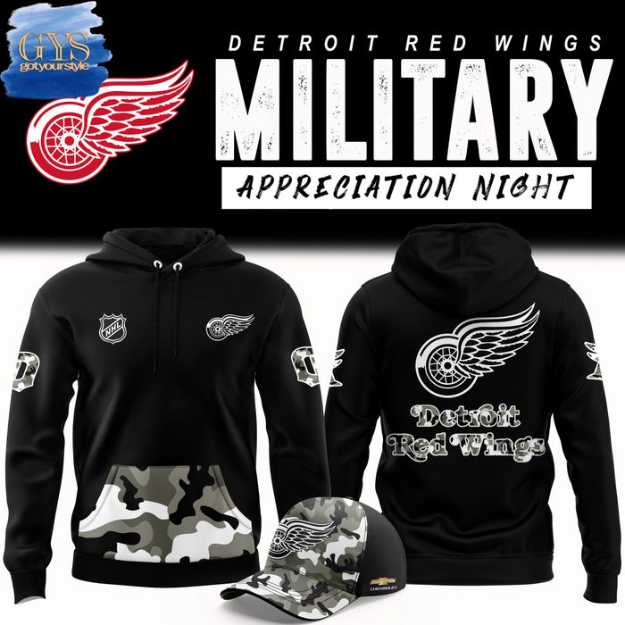 Detroit Red Wings Military Appreciation Night 2024 Hoodie