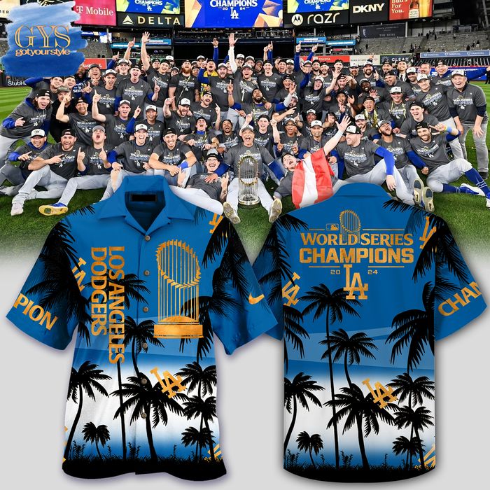 Dodgers 2024 World Series Champions Hawaiian Shirt