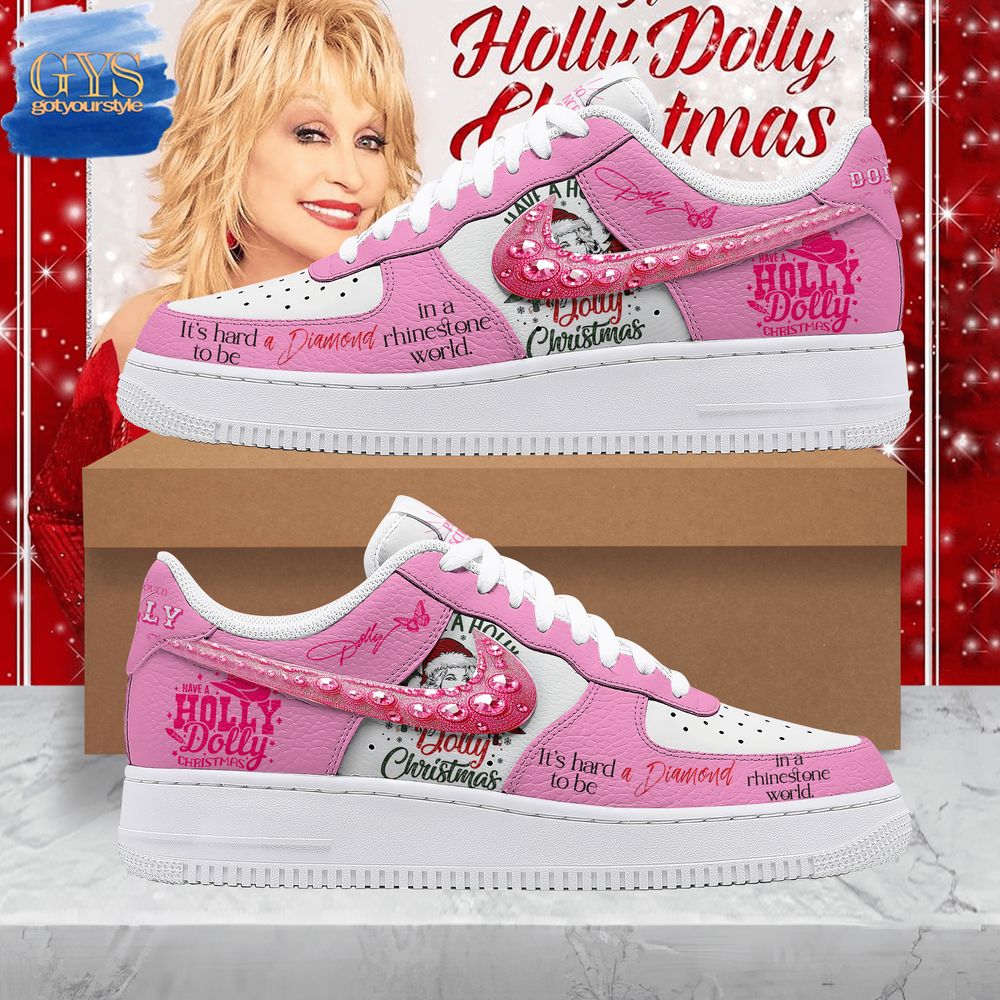 Dolly Parton Christmas 2024 Limited Edition Pink Air Force 1