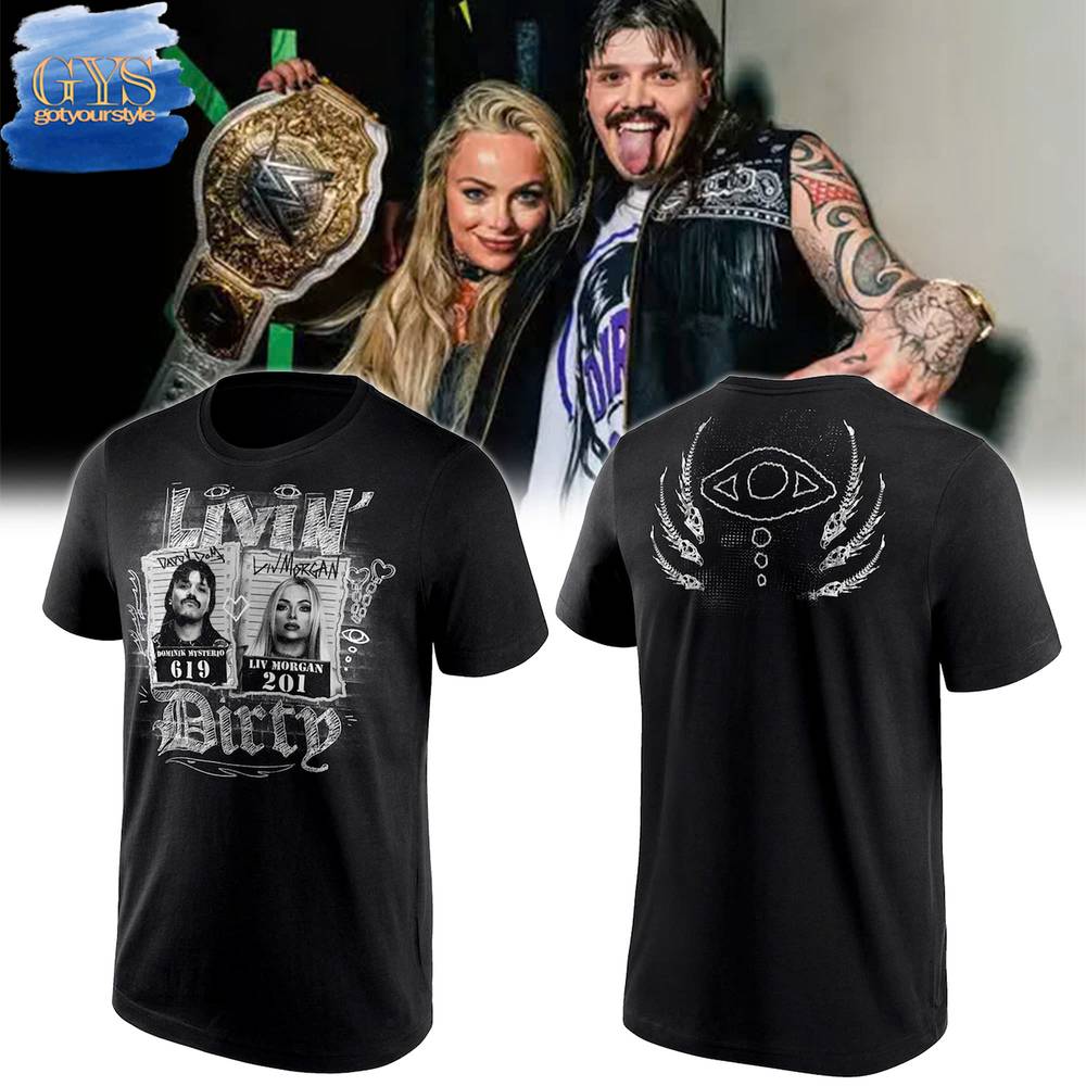 Dominik Mysterio x Liv Morgan Living Dirty Black Shirt