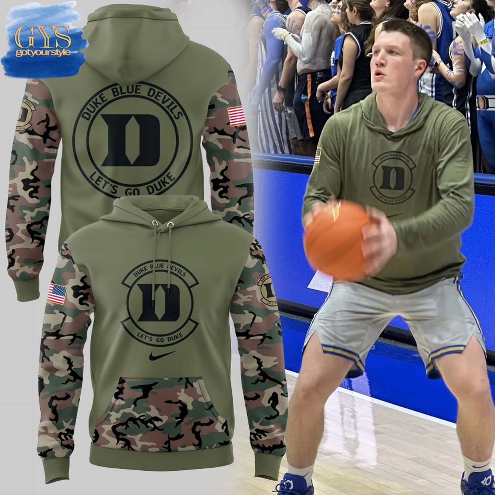 Duke Blue Devils Veterans Day Limited Edition Camo Hoodie