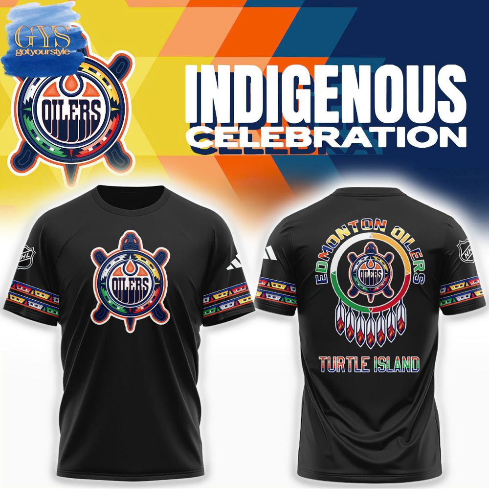 Edmonton Oilers Indigenous Celebration 2024 Black Shirt