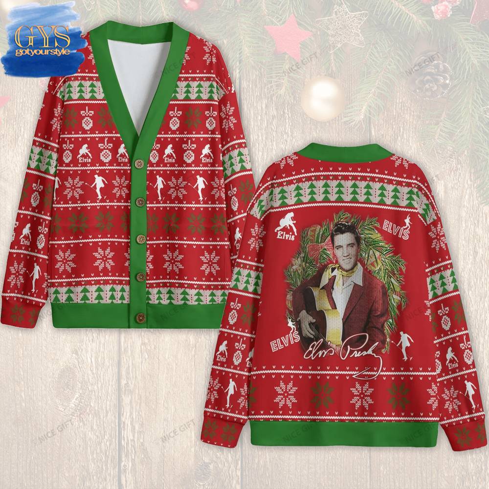 Elvis Presley Merry Christmas Limited Edition Cardigan