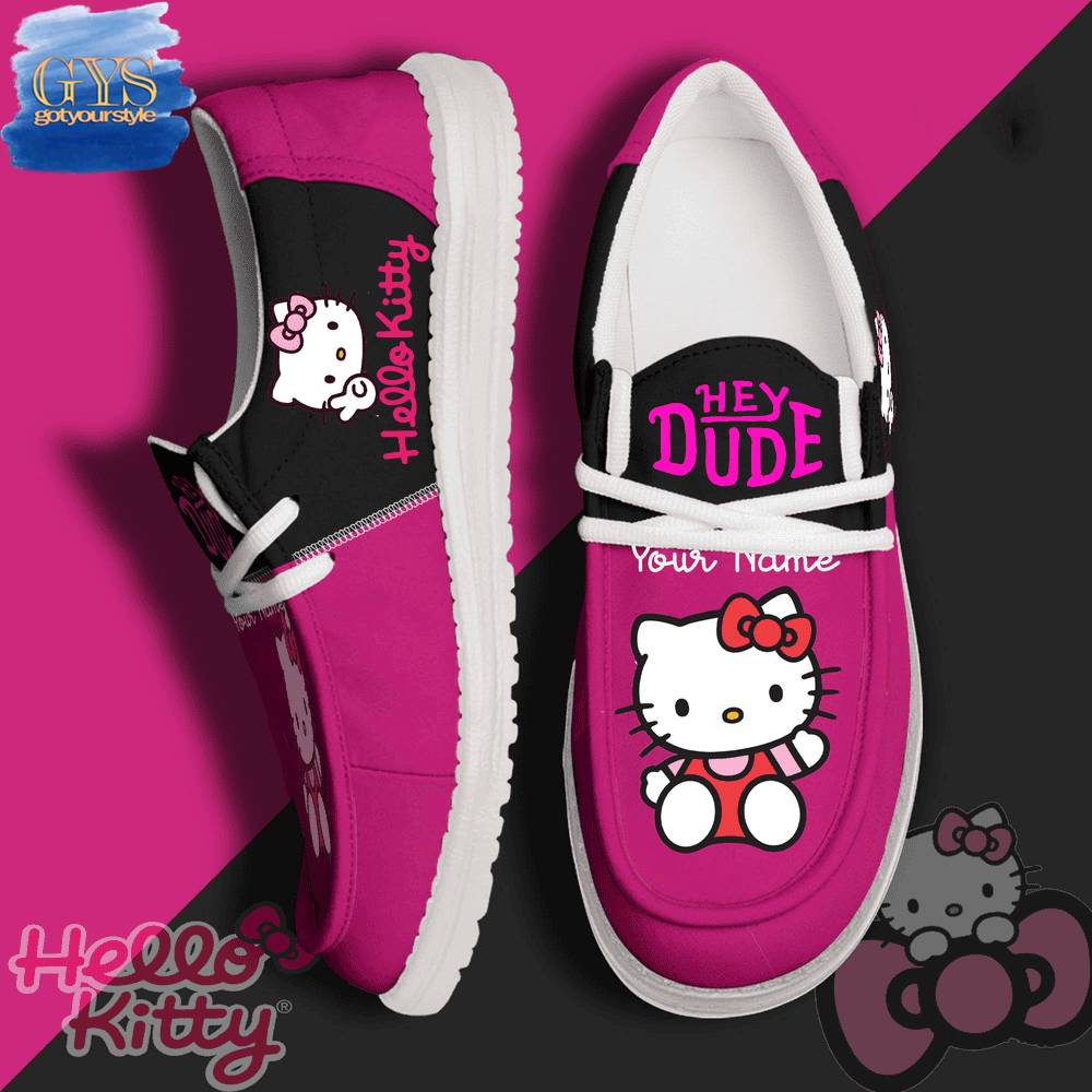 Hello Kitty Personalized Hey Dude Shoes