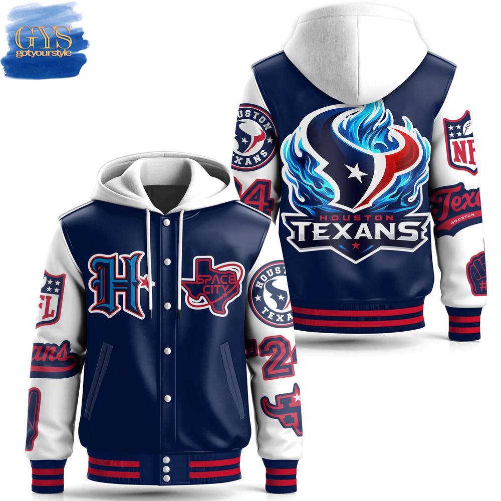 Houston Texans H-Town Space City Special Edition Hooded Baseball Jacket