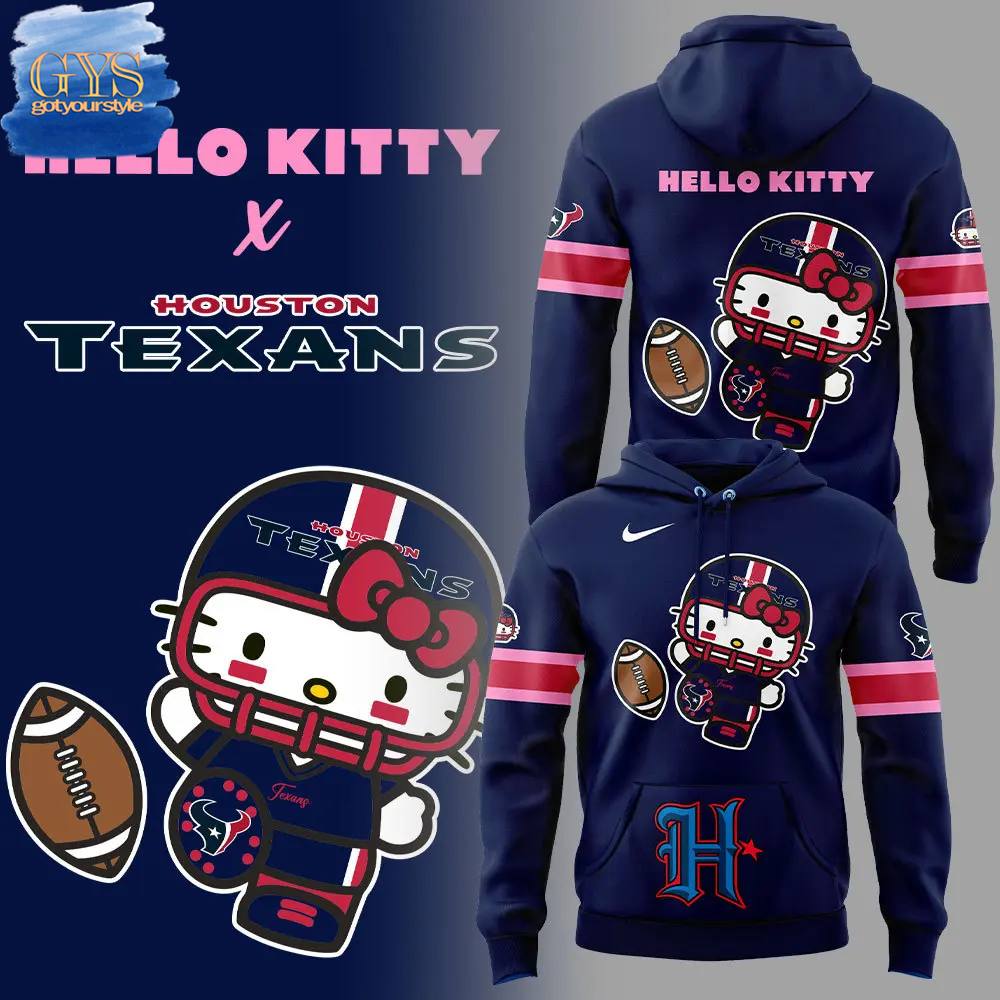 Houston Texans x Hello Kitty Special New Edition Hoodie