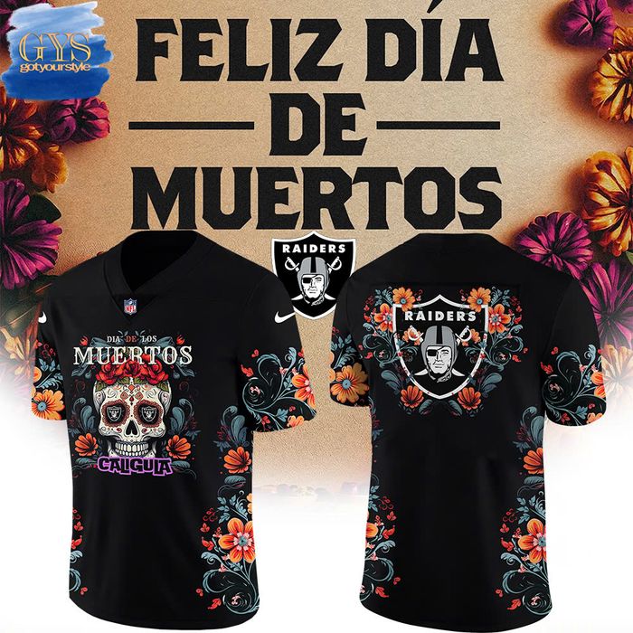 Las Vegas Raiders 2024 Dia De Los Muertos Premium Limited Jersey