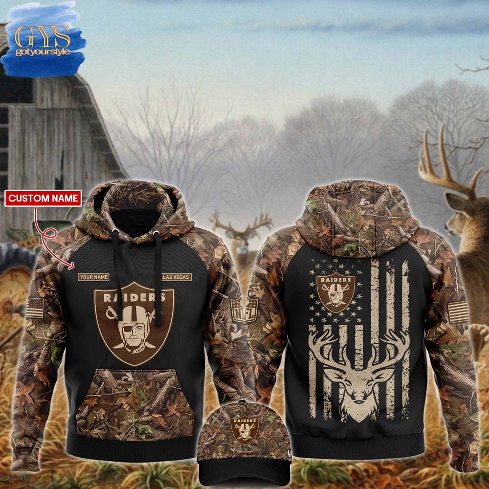 Las Vegas Raiders NFL x Hunting 2024 Limited Edition Hoodie