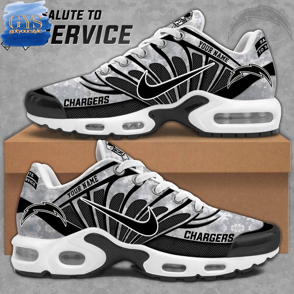 Los Angeles Chargers Arctic Camo 2024 Salute To Service Nike Air Max Plus