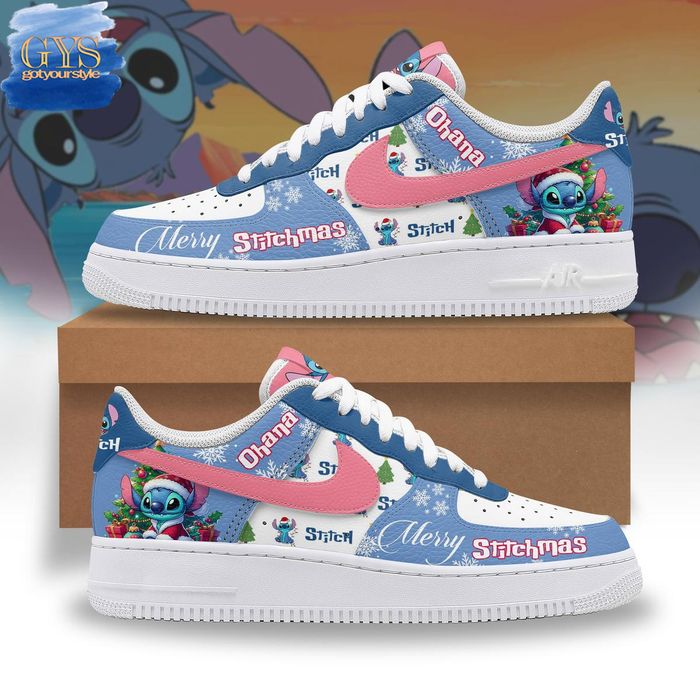 Merry Stitchmas Ohana Limited Nike Air Force 1