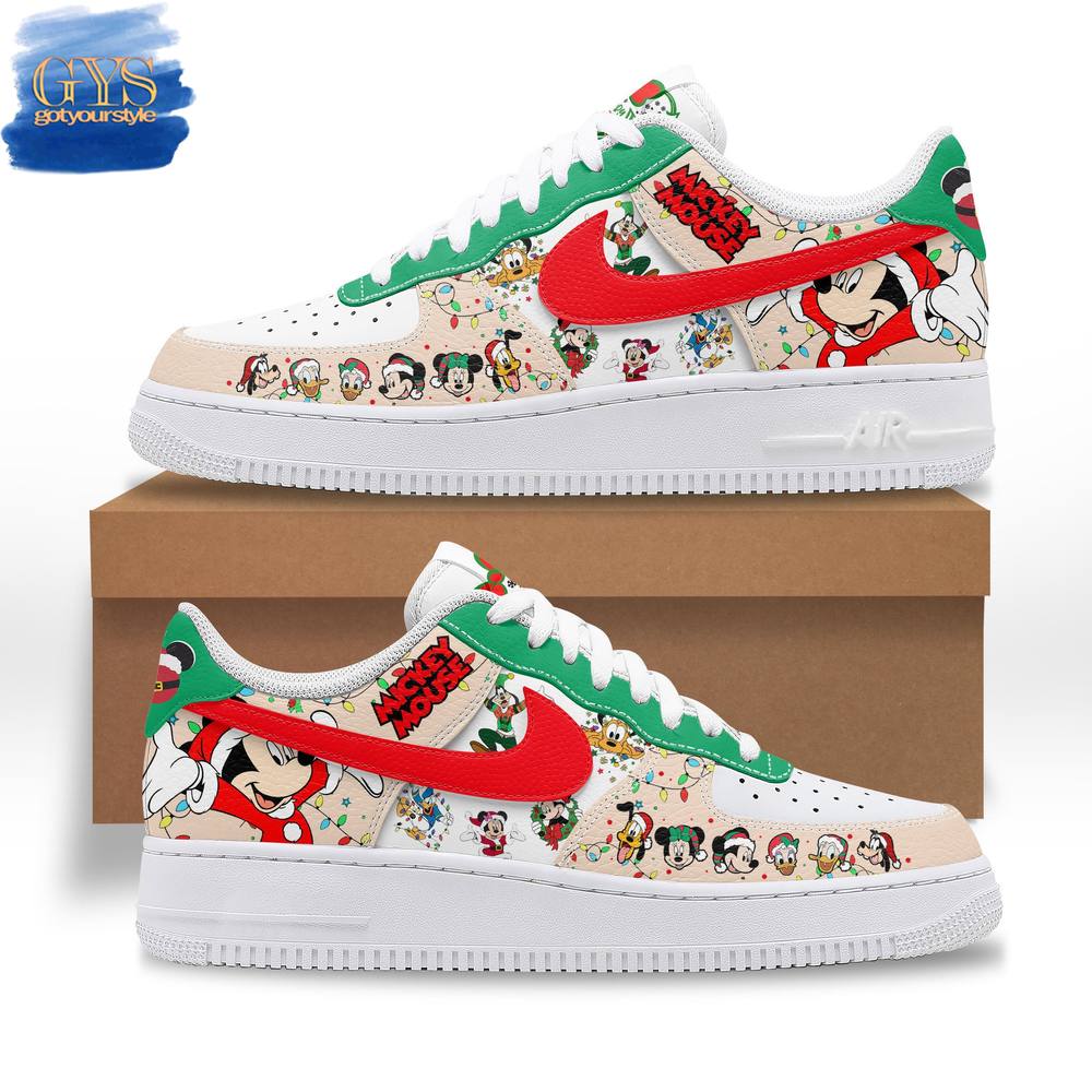 Mickey Mouse Merry Christmas 2024 Limited Edition Nike Air Force 1