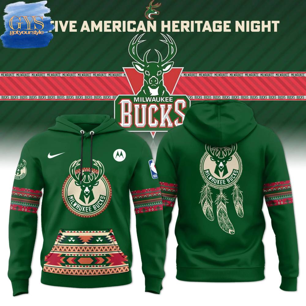 Milwaukee Bucks Native American Heritage Night 2024 Limited Edition Hoodie