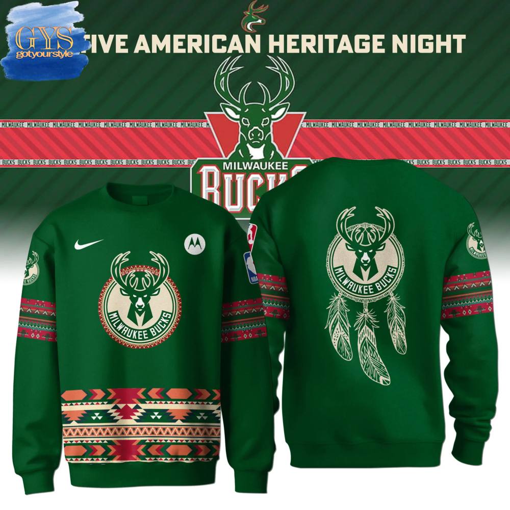 Milwaukee Bucks Native American Heritage Night 2024 Limited Edition Sweatshirt