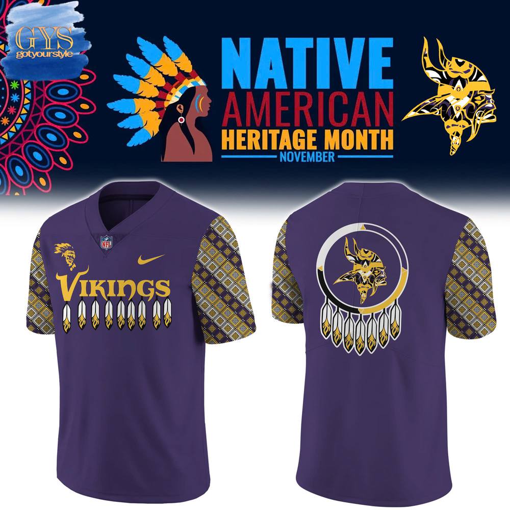 Minnesota Vikings Native American Heritage Month Premium Limited Jersey