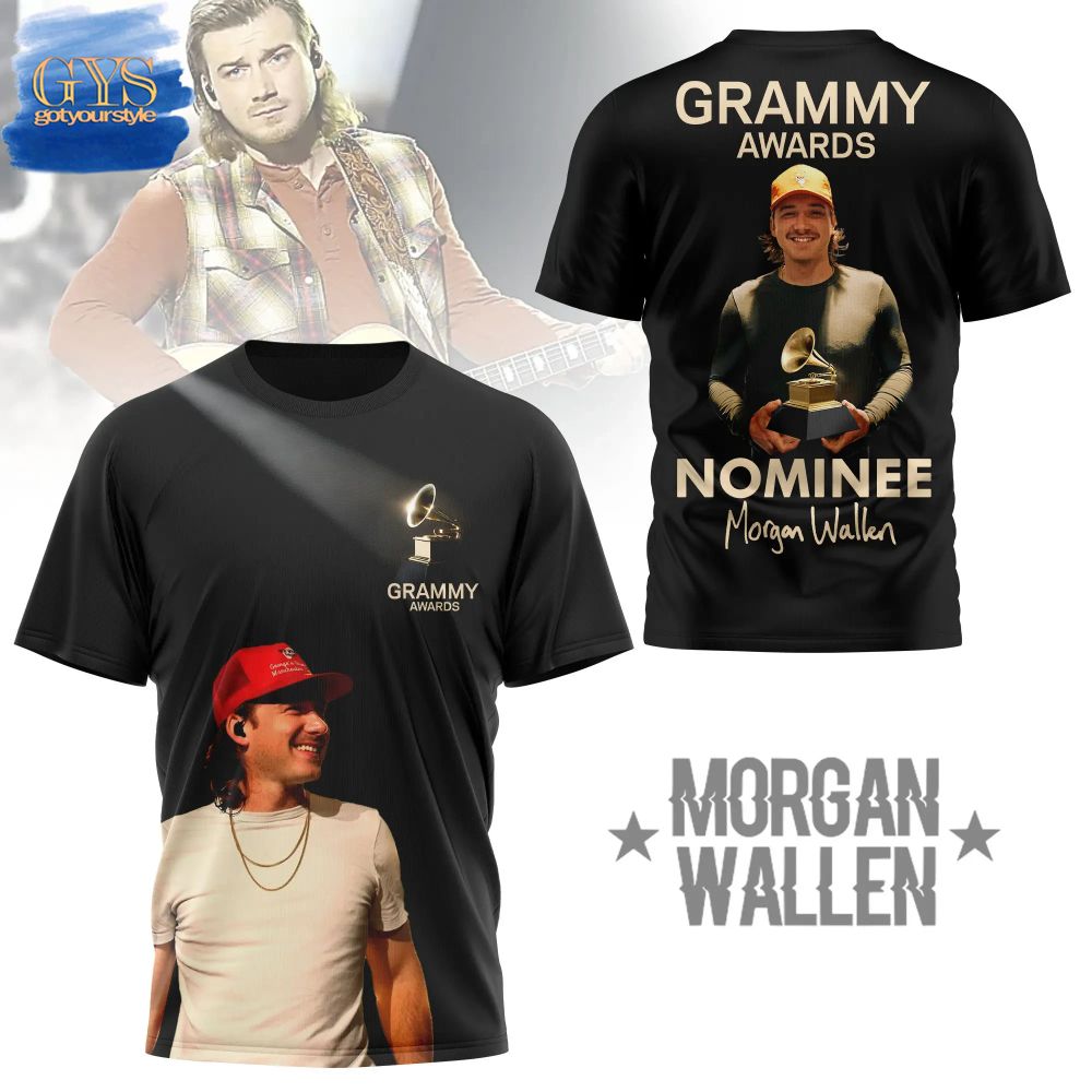 Morgan Wallen Grammy Awards Nominee Black Shirt