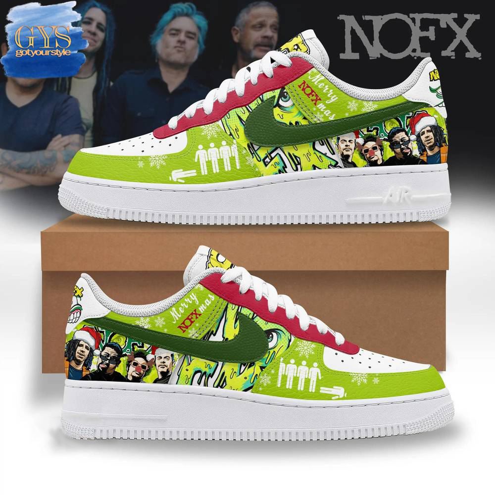 NOFX Band Christmas 2024 Limited Edition Nike Air Force 1