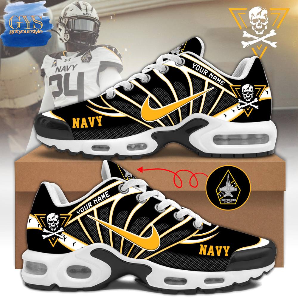 Navy Midshipmen 2024 Custom Name Air Max Plus