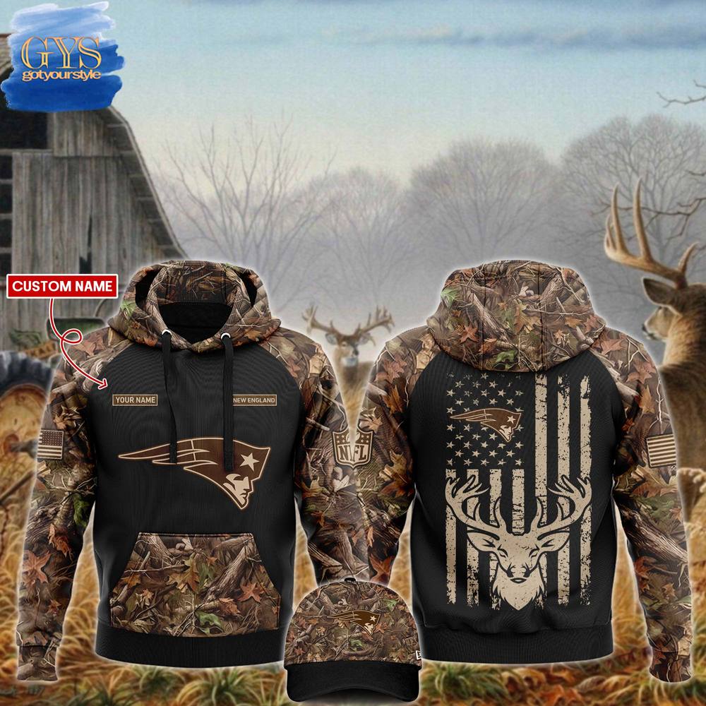 New England Patriots NFL x Hunting 2024 Limited Edition Hoodie