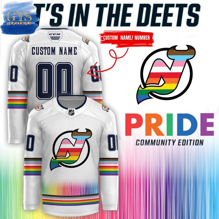 New Jersey Devils x Pride Community Edition 2024 Hockey Jersey