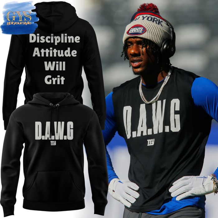 New York Giants D.A.W.G Discipline Attitude Will Grit Hoodie